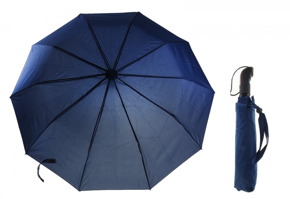 Зонт полуавтомат, темно-синий