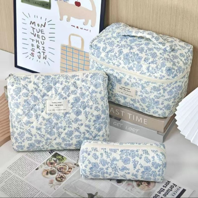 Набор косметичек мягких тканевых 3 в 1