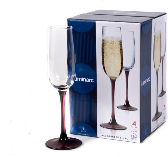 Набор фужеров для шампанского «Allegreese Lilac»