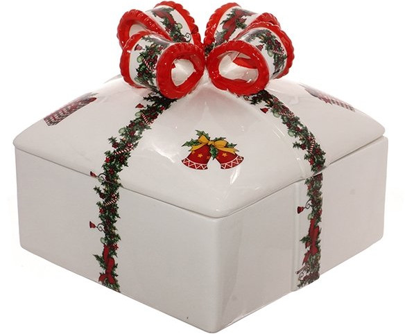 Конфетница «Подарок» | Новогодний декор «Рождество» | Remeco club