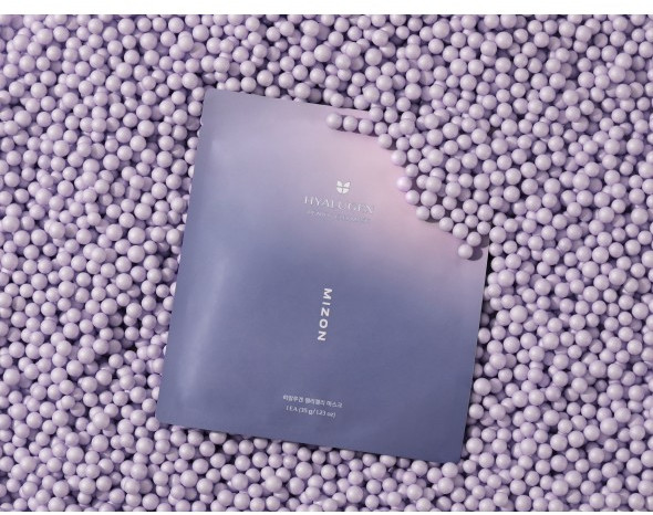 Гелевая маска для лица с гиалуроном и коллагеном «Hyalugen Pearly Jelly Mask» | Mizon