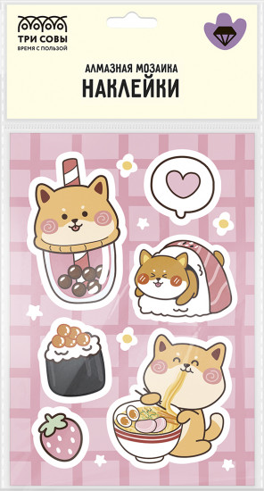 Мозаика алмазная «Корги»