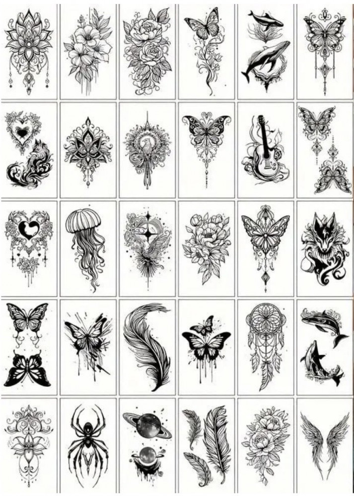 Набор временных татуировок