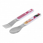 Набор детских столовых приборов «Для девочки» 2 шт