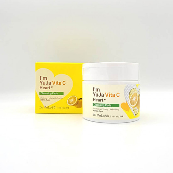 Очищающие пэды для лица с витамином С «I’m Yuja Vita C Heart Cleansing Pads»