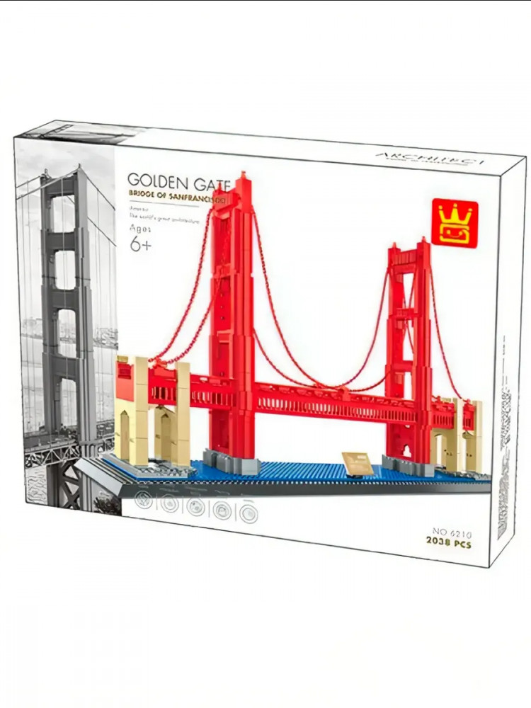 Конструктор пластиковый «Мост. Золотые ворота» | Wange