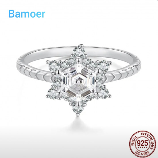 Кольцо «Снежинка 18»