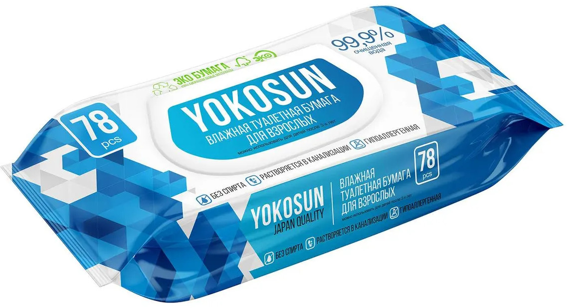 Туалетная бумага влажная | YokoSun