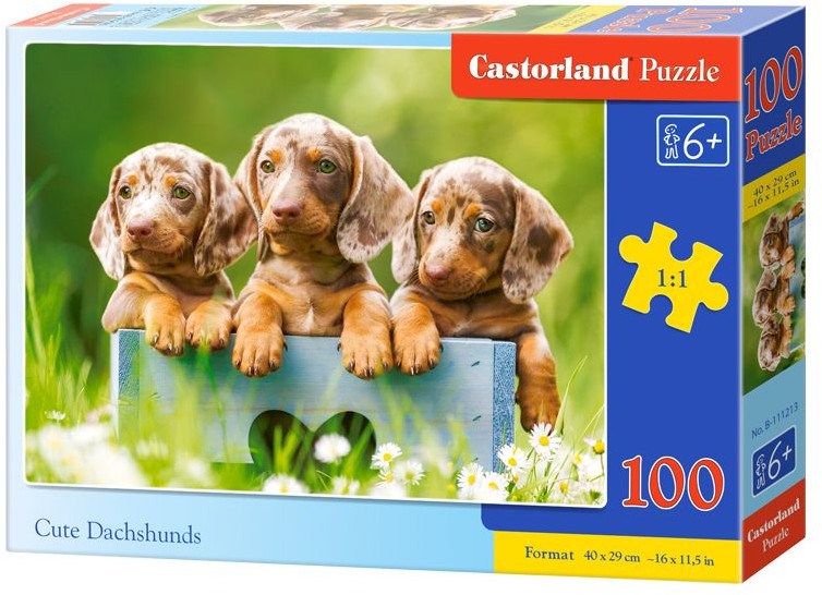 Пазл «Щенки таксы» | Castorland Puzzle