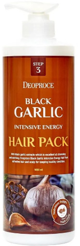 Восстанавливающая маска для волос с чесноком «Black Garlic Intensive Energy Hair Pack»