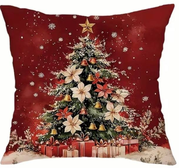 Новогодняя декоративная наволочка
