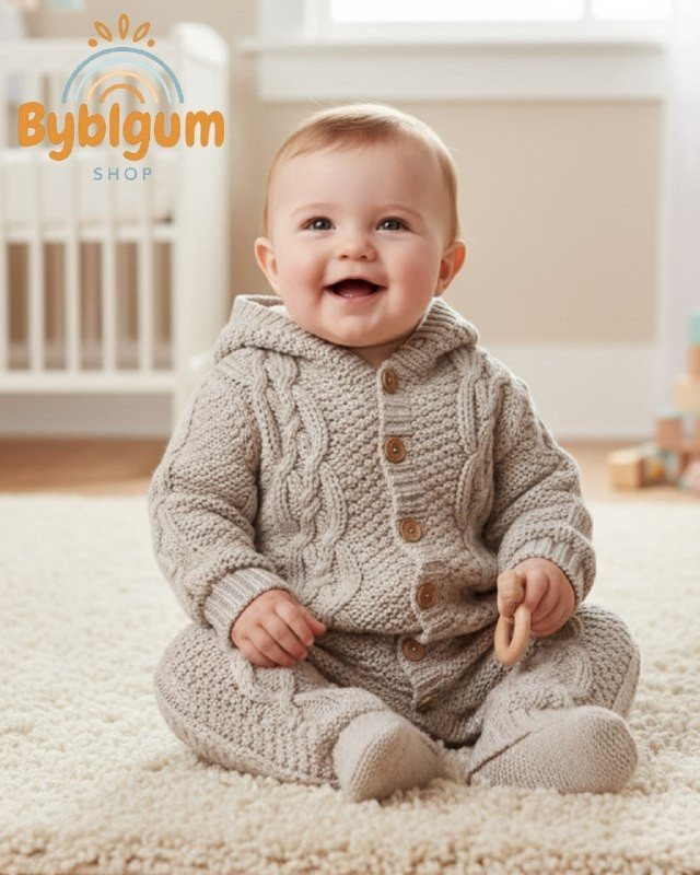 Вязаный комбинезон для малышей | Caramini