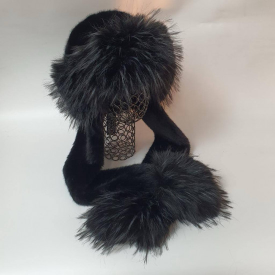 Шапка женская с длинными ушками «Ярославна»