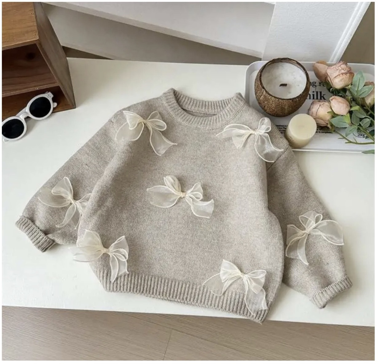 Кофта для девочек бежевая