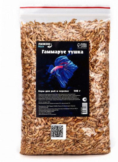 Корм для рыб и черепах «Гаммарус тушка»
