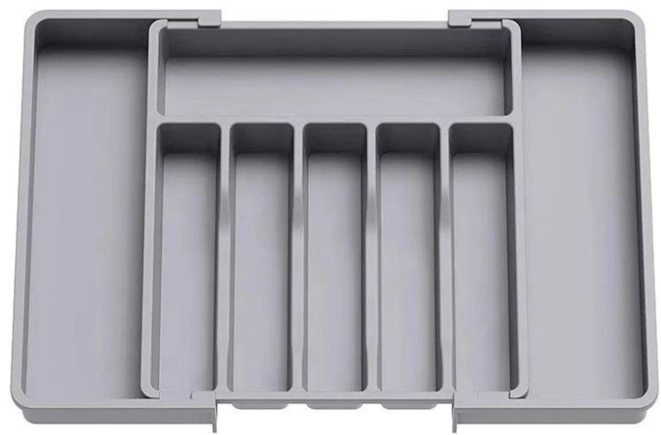 Лоток-вкладыш раздвижной для столовых приборов в кухонный ящик