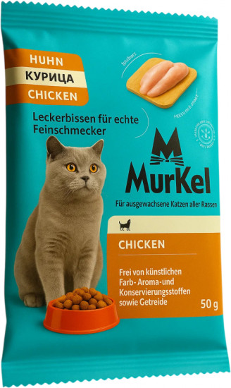 Корм для кошек сухой со вкусом курицы