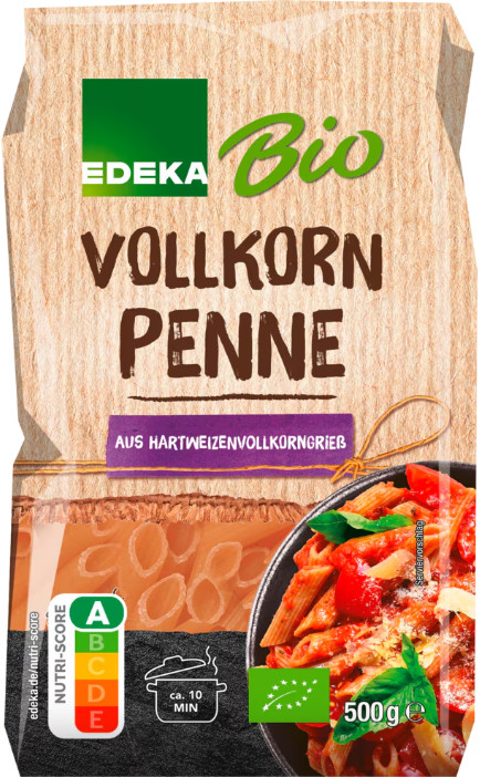 Органические макароны пенне цельнозерновые | Edeka