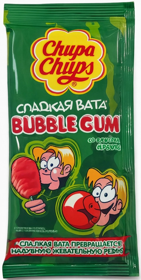 Жевательная резинка со вкусом арбуза «Сладкая вата» | Chupa Chups