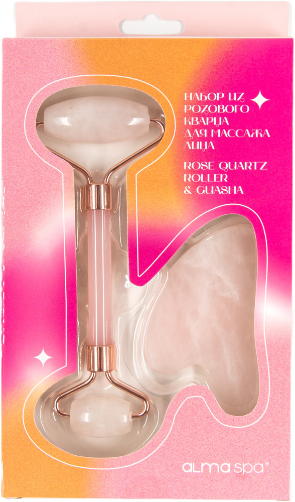 Набор из кварца «Роллер и гуаша Eco» | ALMASPA