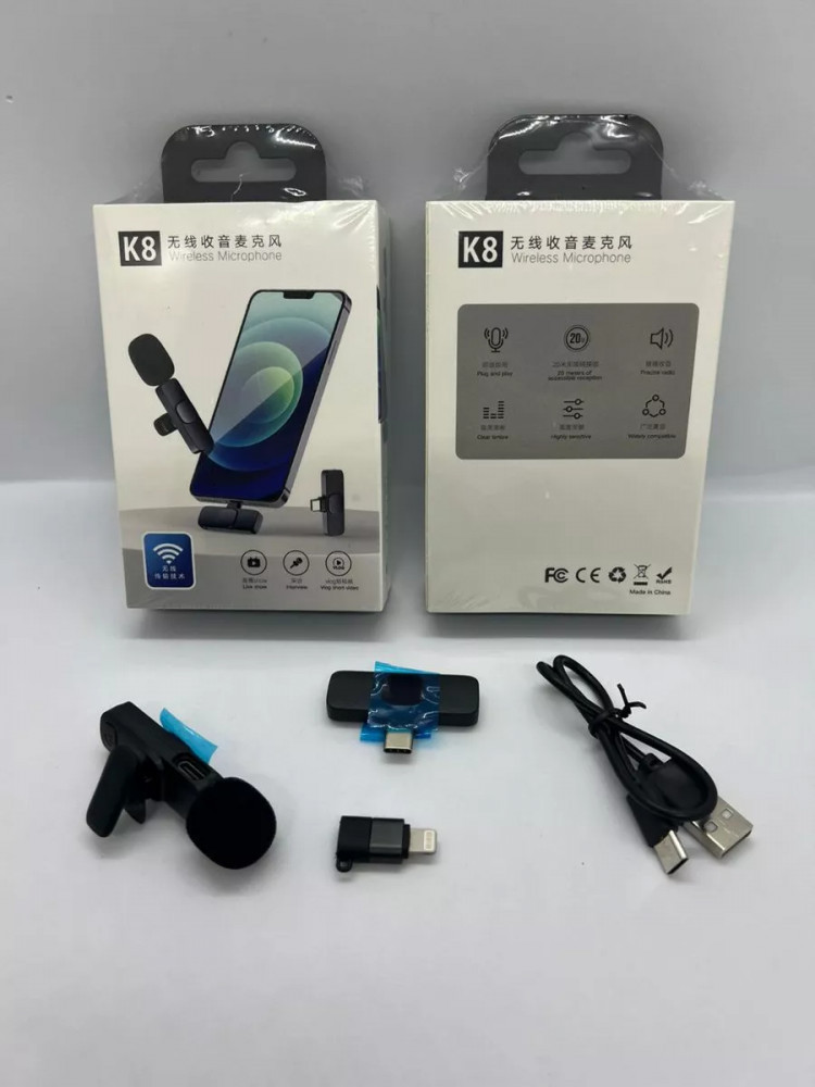 Беспроводной микрофон (петличка) K8 | OEM