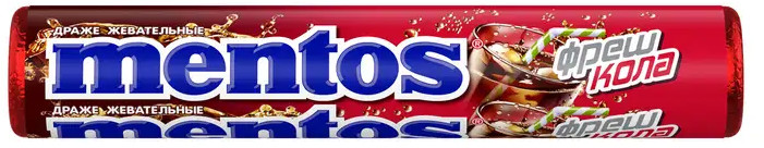 Драже жевательное со вкусом колы «Фреш кола» | Mentos