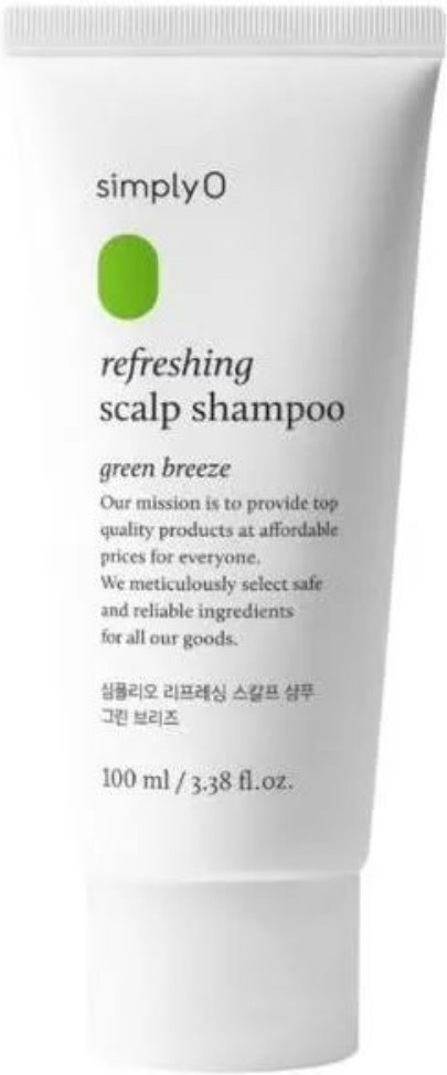 Освежающий гипоаллергенный шампунь «Refreshing Scalp Shampoo Green Breeze» | SimplyO