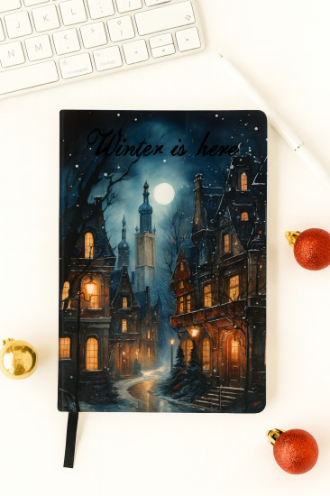 Ежедневник с принтом «Ночной город»