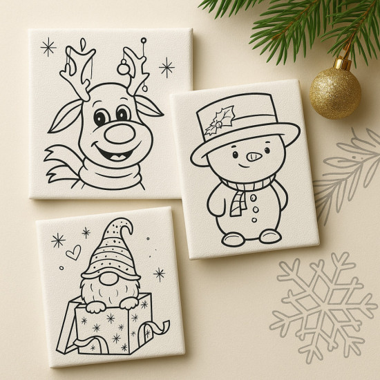 Набор раскрасок на магните «Новогодние каникулы»