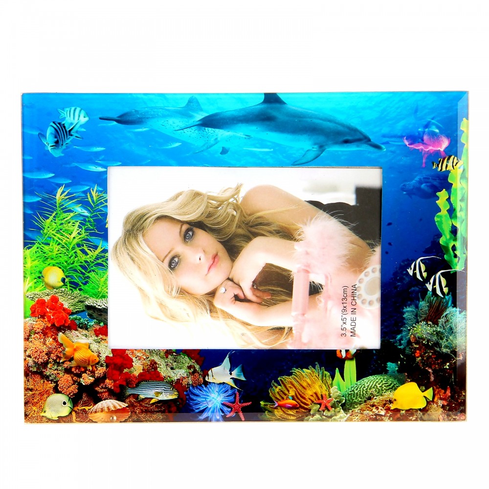 Фоторамка стекло «Подводный мир», 9 х 13 см