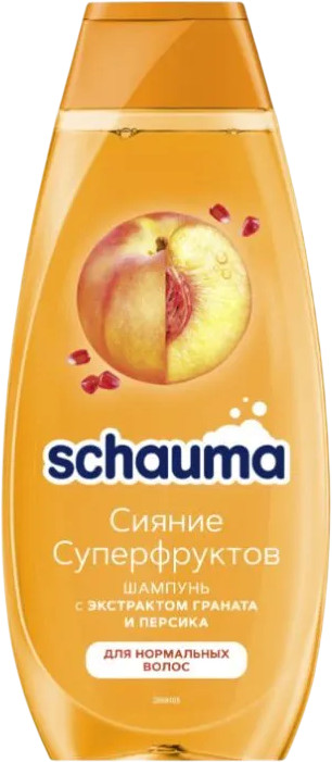 Шампунь для волос с экстрактом граната и персика «Superfruit & Shine» | Schauma
