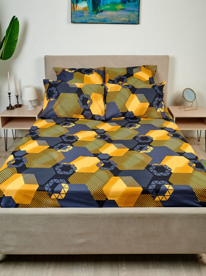 Простыня «Золотые шестигранники»