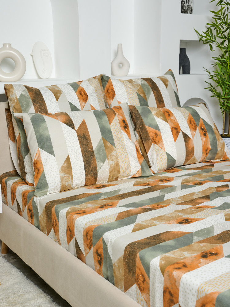 Простыня «Осколки осени» | ТексПлюс