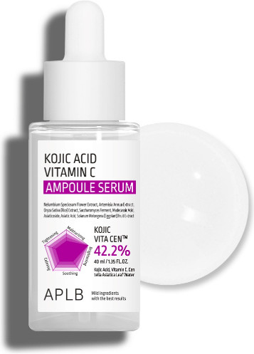 Осветляющая сыворотка с койевой кислотой и витамином С Kojic Acid Vitamin C Kojic Acid Vitamin C Ampoule Serum | APLB