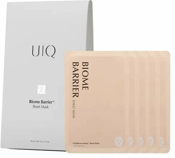 Тканевая барьерная маска с пробиотиками «Biome Barrier Sheet Mask» | UIQ