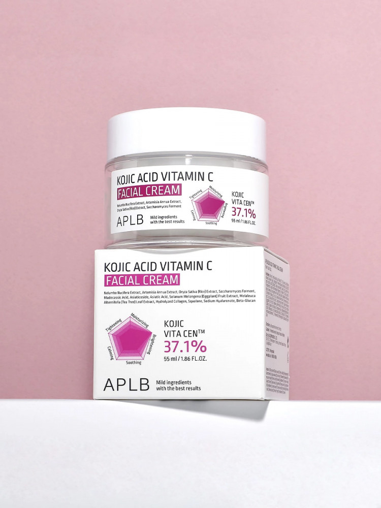 Осветляющий крем с койевой кислотой и витамином С «Kojic Acid Vitamin C Facial Cream» | APLB