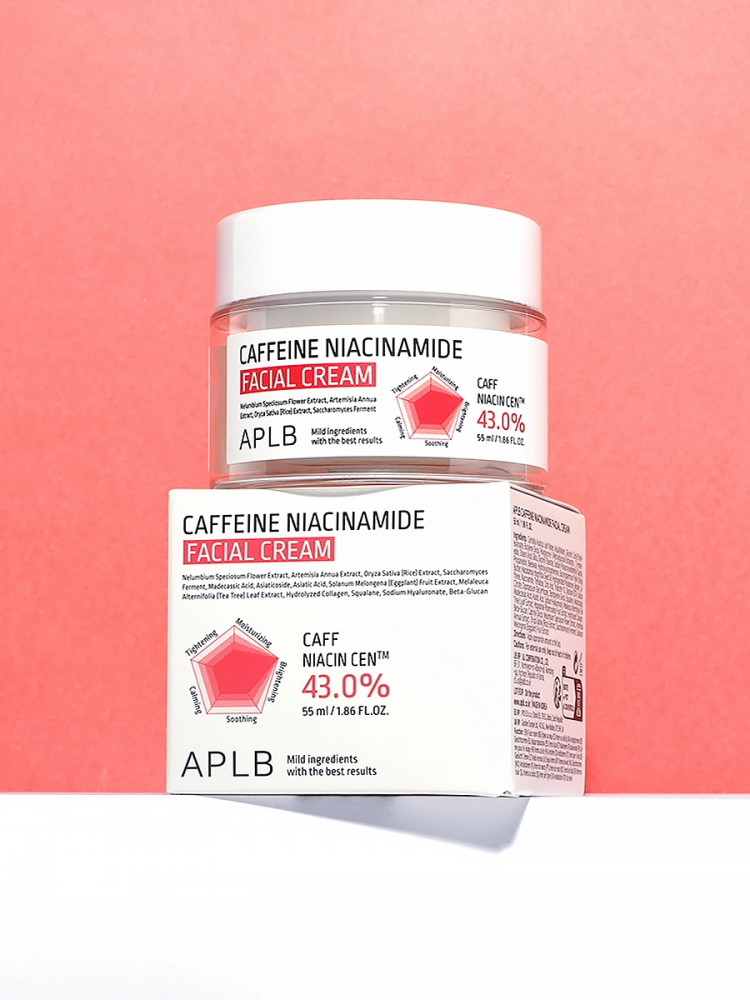 Крем с кофеином и ниацинамидом от отёков и усталости «Caffeine Niacinamide Facial Cream» | APLB