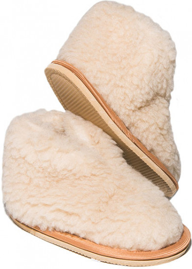 Бабуши-мини из овечьего меха