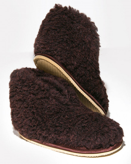 Бабуши-мини из овечьего меха