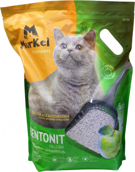 Наполнитель бентонитовый комкующийся Elita «Яблоко»