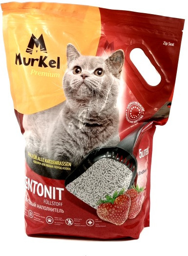 Наполнитель бентонитовый комкующийся Elita «Клубника»