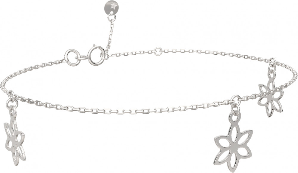 Браслет на ногу из серебра | Lucente Silver