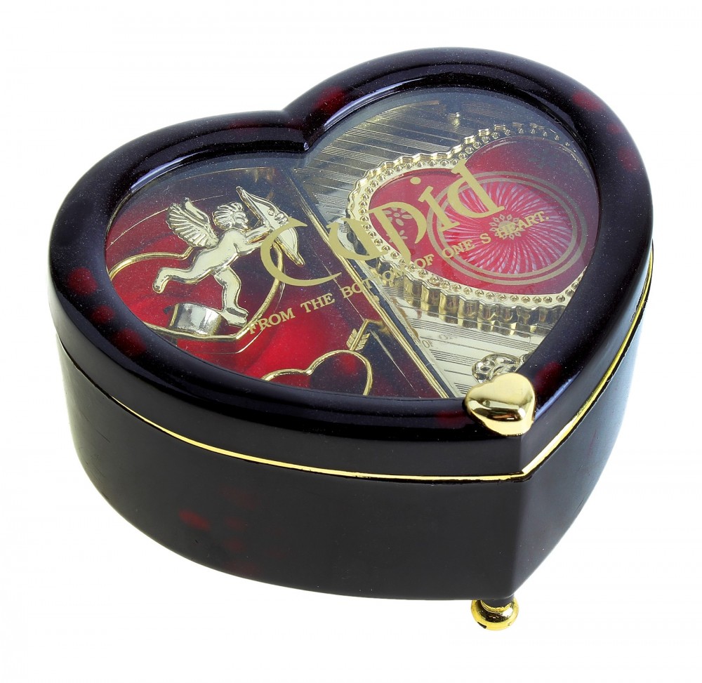 Шкатулка музыкальная «Сердце» механическая
