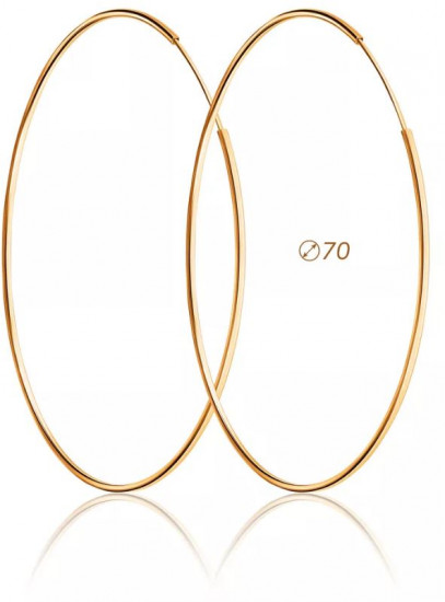 Серьги конго из серебра