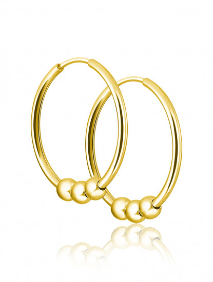 Серьги конго из серебра