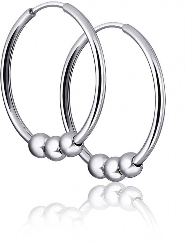 Серьги конго из серебра | Lucente Silver