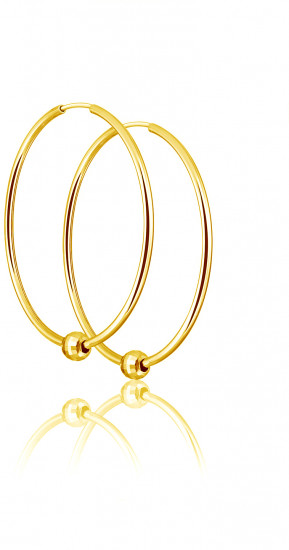 Серьги конго из серебра