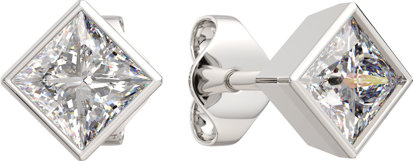 Серьги-пусеты из серебра | Lucente Silver