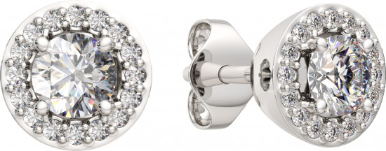 Серьги-пусеты из серебра