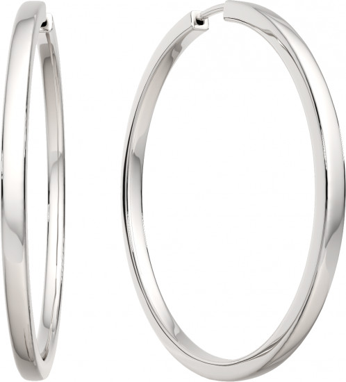 Серьги конго из серебра